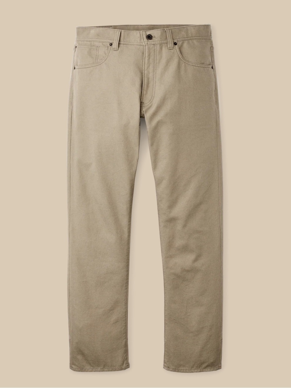 Filson Dry Tin Cloth 11.5 Oz 5-Pocket Pant Khaki Canvas Workwear Pant 34x34